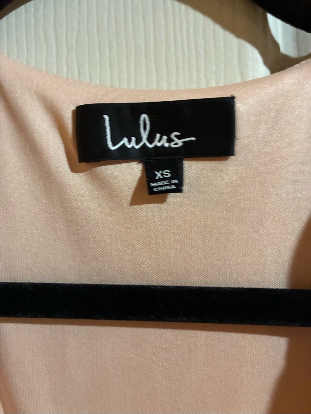 Lulu's Soft Blush High-Low Ruffle Wrap Dress - Picture 4 of 4